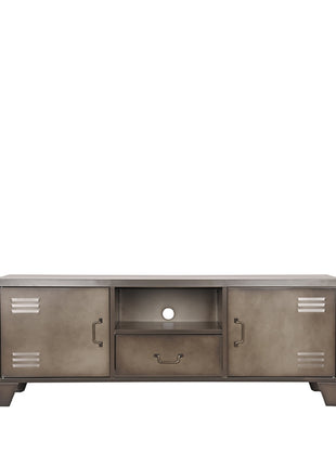 Tv-meubel Fence - Grijs - Metaal