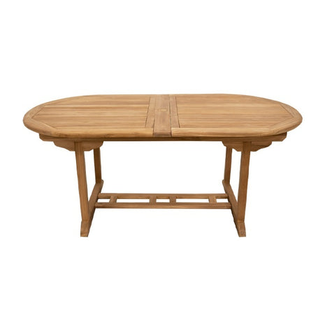 Uitschuifbare tuintafel ovaal  180cm