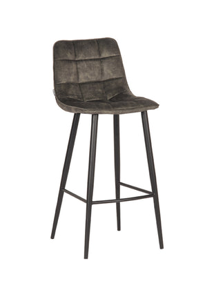 LABEL51 Barkruk Jelt - Hunter - Velours - Zithoogte 78