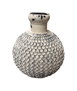 Vase mesh white M