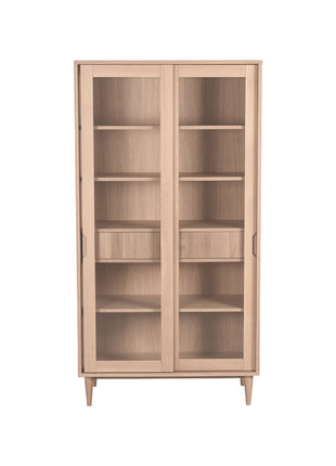Vitrinekast Jule - Naturel - Eiken - 100 cm