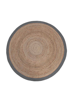 LABEL51 Vloerkleden Jute - Grijs - Jute - 90x90 cm