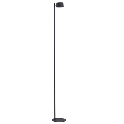 Vloerlamp Design LED op accu zwart, met wandbevestiging wb