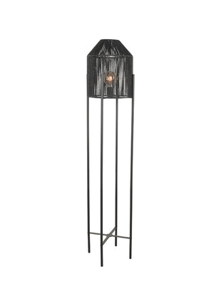 LABEL51 Vloerlamp Ibiza - Zwart - Jute