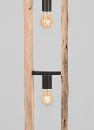 Vloerlamp Woody - Naturel - Hout