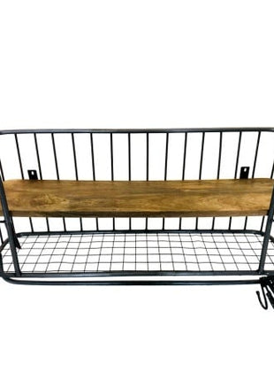 Wandrek metaal  hout