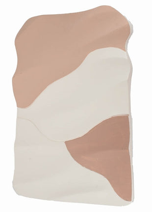 Wanddecoratie art wit met sandstone