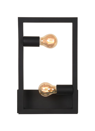 Wandlamp Quadrato - Zwart - Metaal