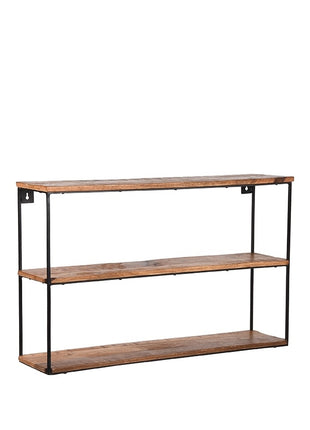 Wanddecoratie Vintage Wandplank - Rough - Mangohout - L