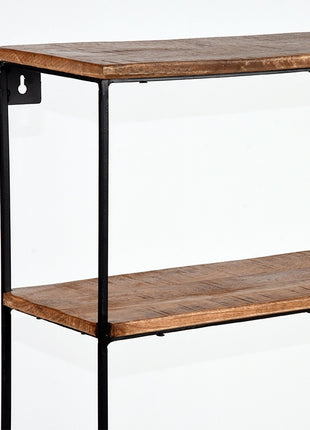 Wanddecoratie Vintage Wandplank - Rough - Mangohout - L