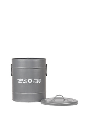 Wasmand - Grijs - Metaal - S