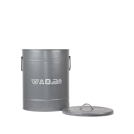 Wasmand - Grijs - Metaal - M