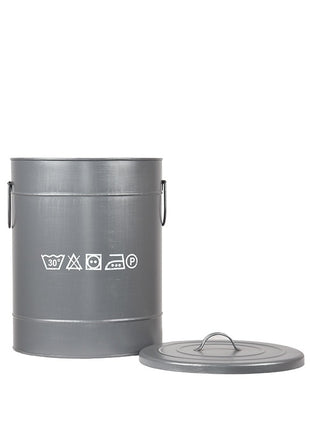 Wasmand - Grijs - Metaal - M