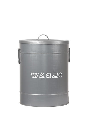 Wasmand - Grijs - Metaal - M