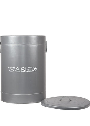 Wasmand - Grijs - Metaal - L