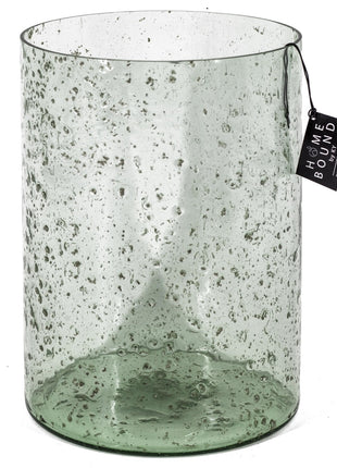 Windlicht bubbelglas blank
