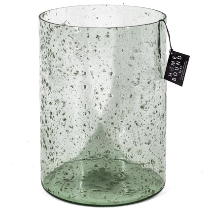Windlicht bubbelglas blank